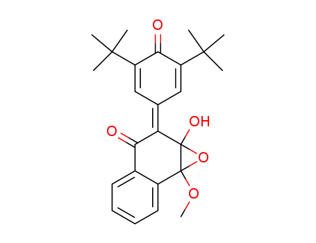 2-(3,5-di-tert-butyl-4-oxo-cyclopenta-2,5-dienyliden)-3,4-epoxy-4-methoxy-3,4-dihydro-2H-naphthalen-1-one