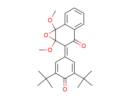 2-(3,5-di-tert-butyl-4-oxo-cyclopenta-2,5-dienyliden)-3,4-epoxy-3,4-dimethoxy-2H-naphthalen-1-one